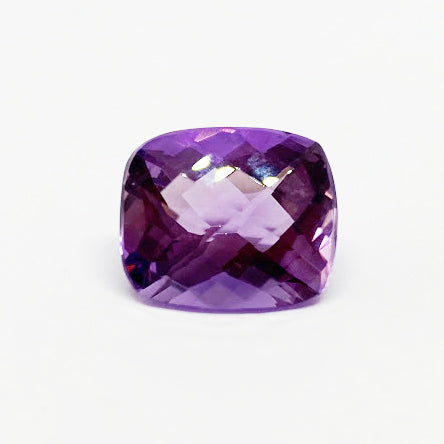 Amethyst - Rectangular Cushion Checkerboard - eklektic jewelry studio