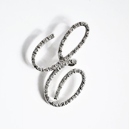 14kw Diamond Love  Letter E - eklektic jewelry studio