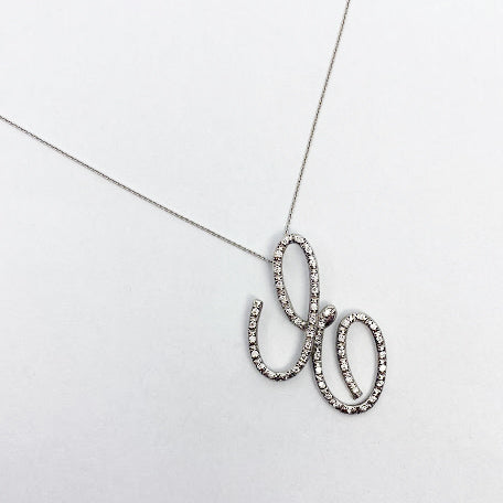 14kw Diamond Love  Letter E - eklektic jewelry studio