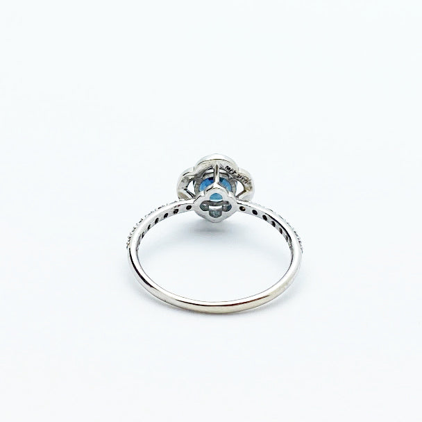 14kw Sapphire and Diamond Ring - eklektic jewelry studio
