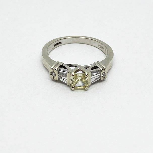 14kw Allanite and Diamond Ring - eklektic jewelry studio