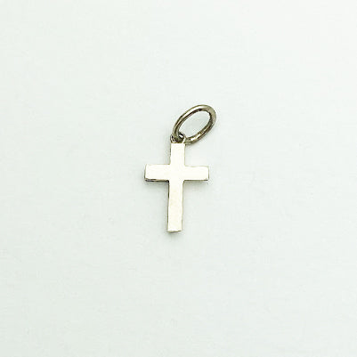 Sterling Silver Cross Charm Pendant - eklektic jewelry studio
