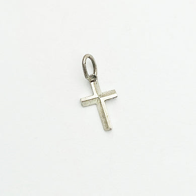 Sterling Silver Cross Charm Pendant - eklektic jewelry studio