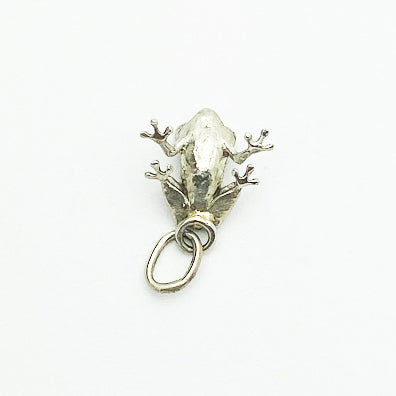 Silver Frog Charm Pendant - eklektic jewelry studio