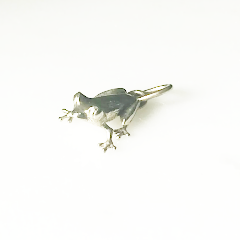 Silver Frog Charm Pendant - eklektic jewelry studio