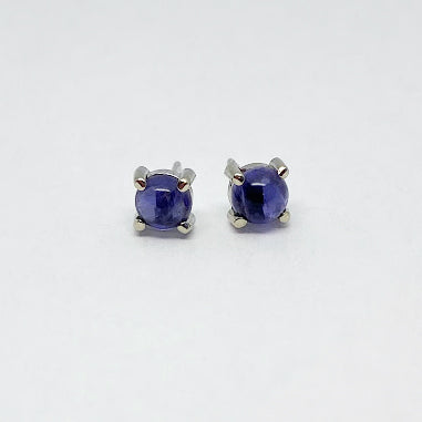 14kw Iolite Stud Earrings - eklektic jewelry studio