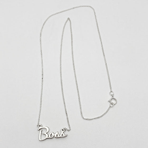 Silver "Boss" Necklace - eklektic jewelry studio