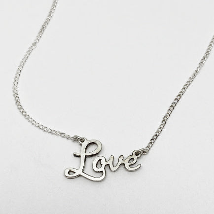 Silver "Love" Necklace - eklektic jewelry studio