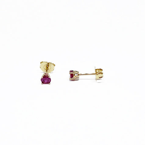 14ky Ruby Stud Earrings