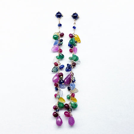 Precious Gems Waterfall Earrings - eklektic jewelry studio