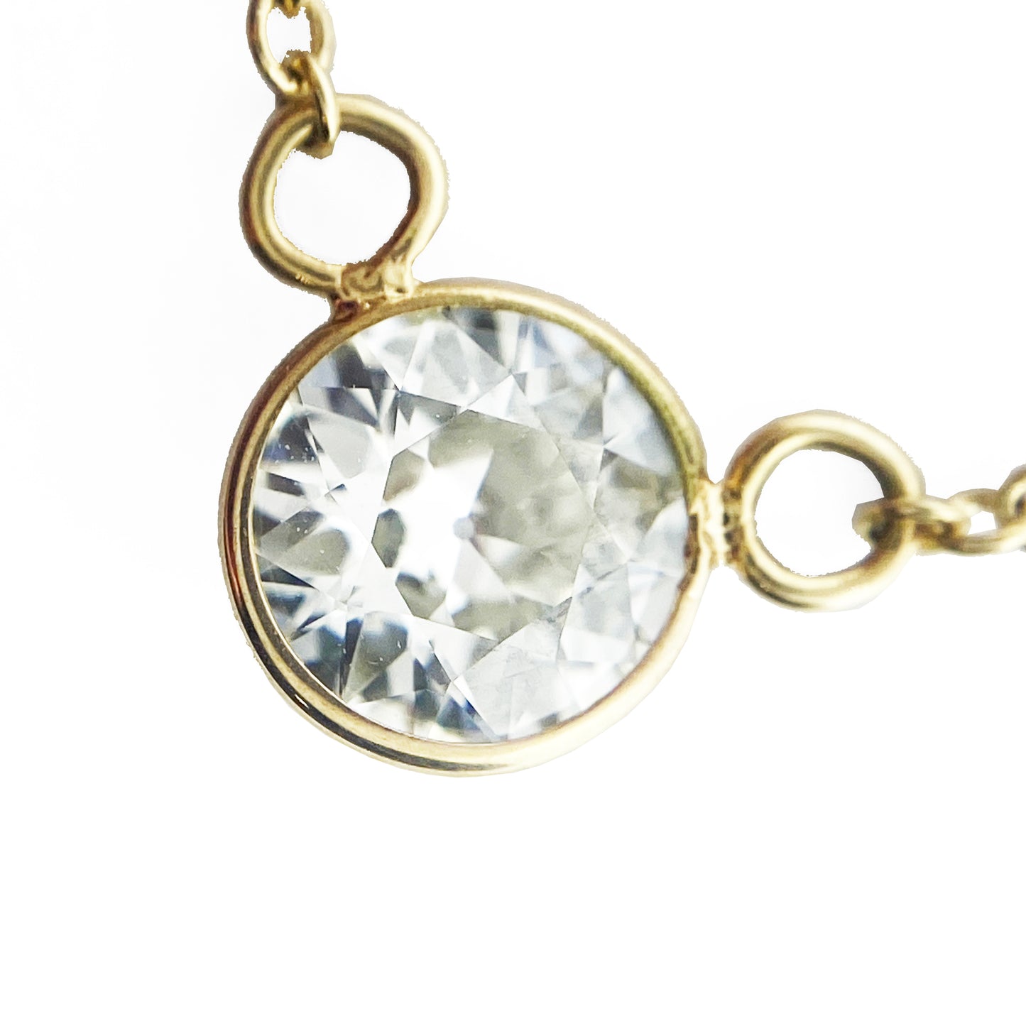 14ky Solitaire Diamond Necklace 0.47ct - eklektic jewelry studio
