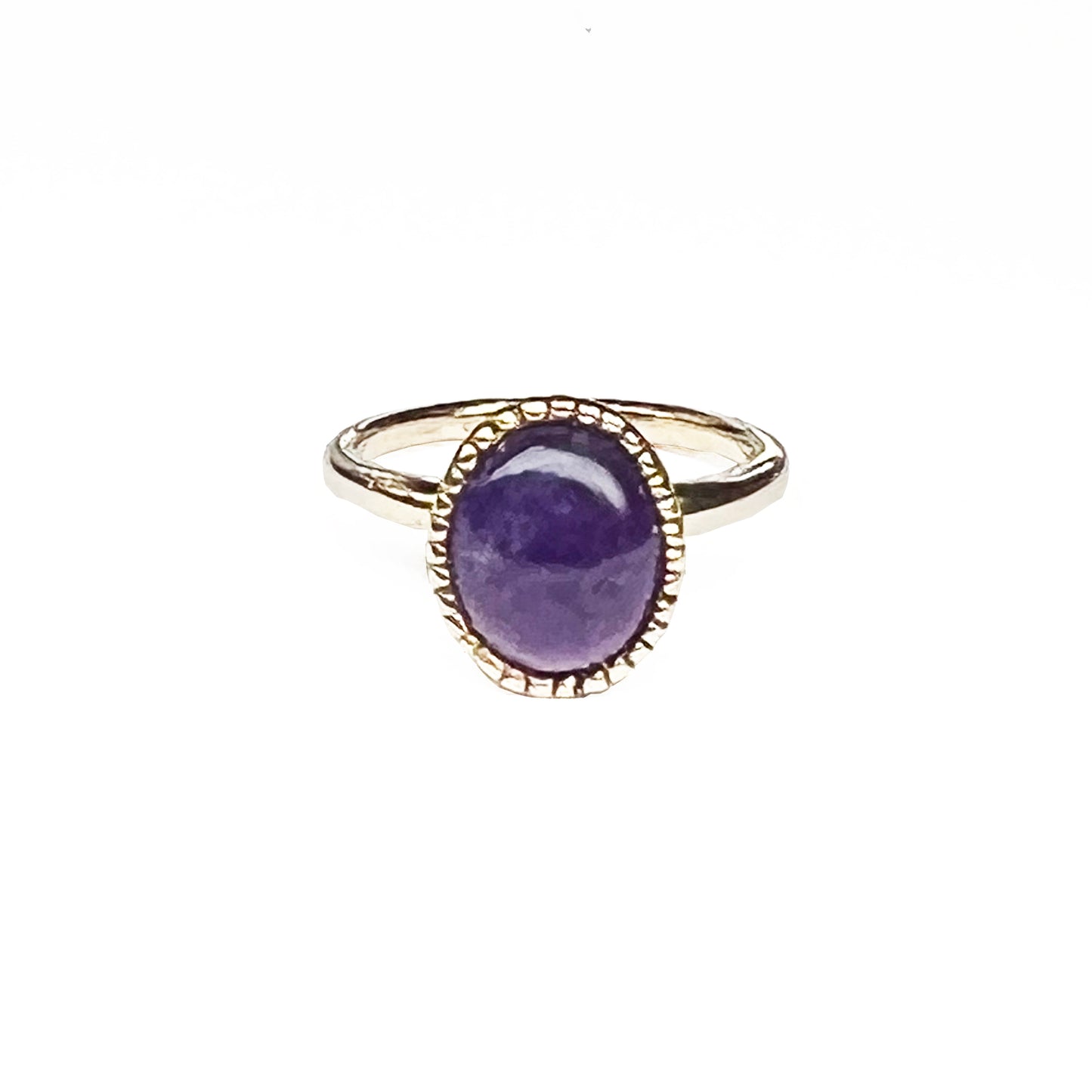 14ky Cabochon Amethyst Ring