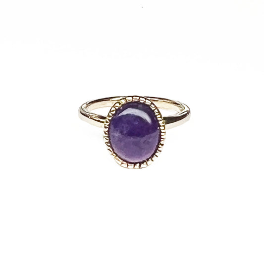 14ky Cabochon Amethyst Ring