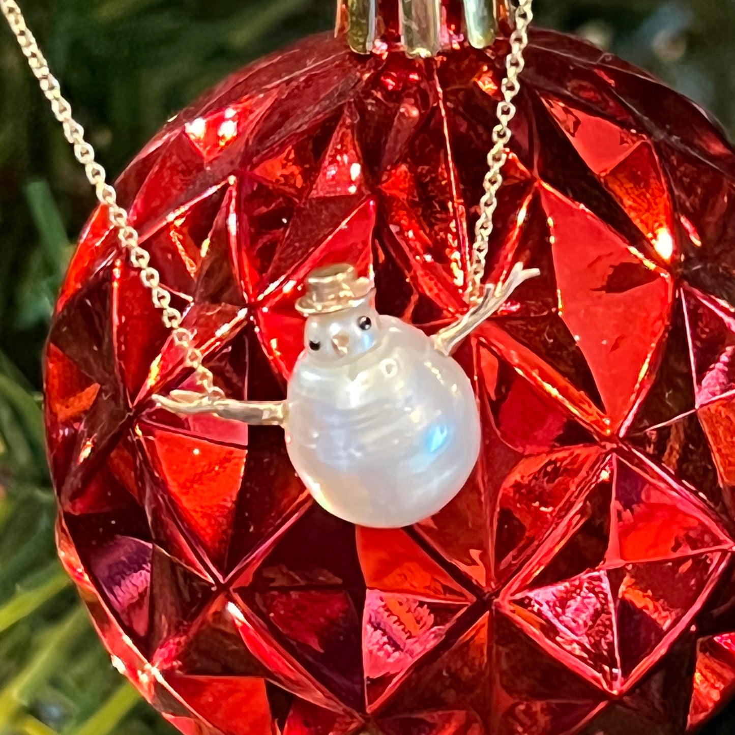 14ky Snowman Necklace #1