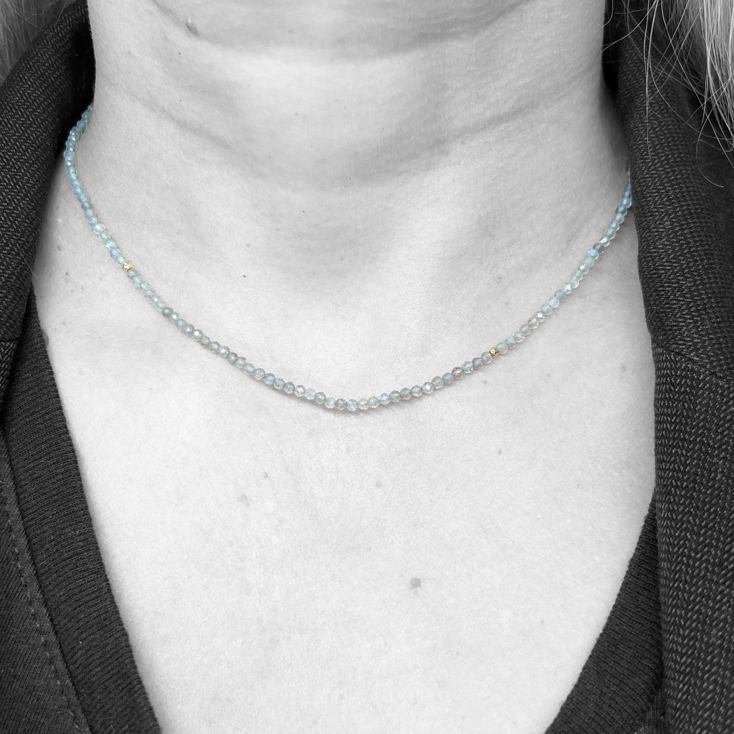 14ky Labradorite Beads Necklace