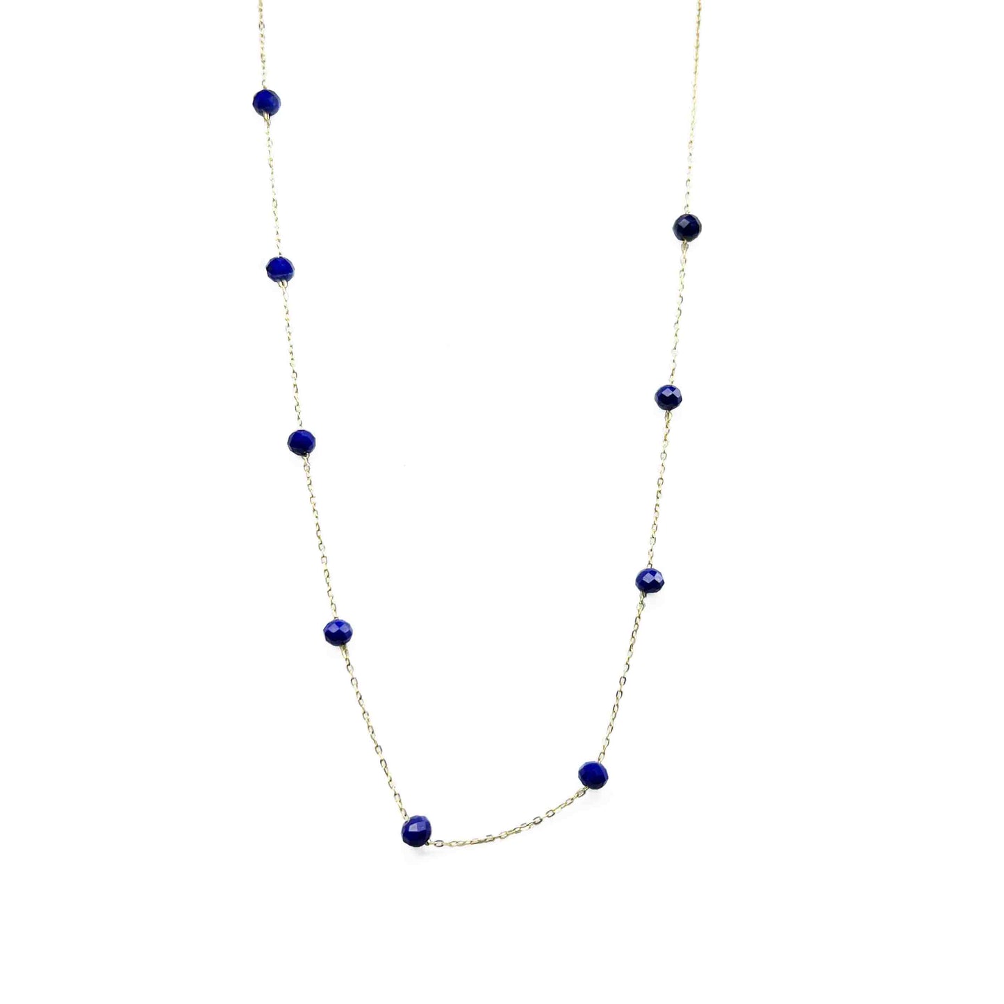18ky Lapis Beads Necklace