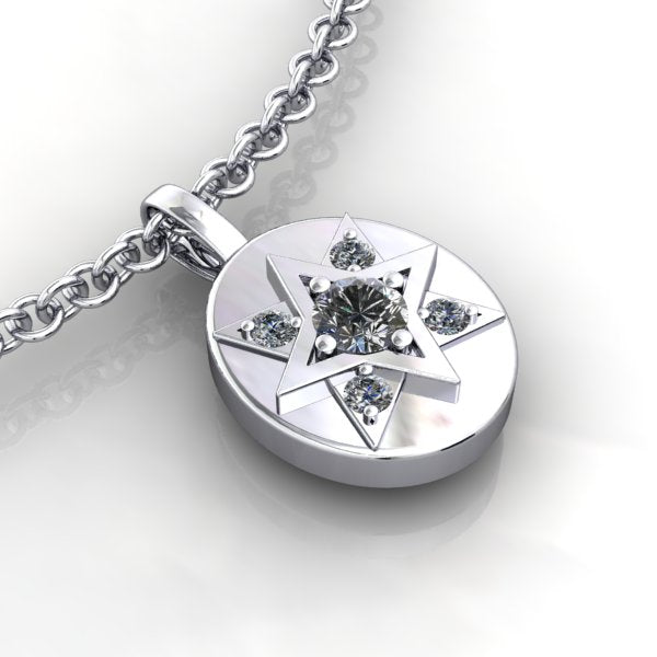 Star Diamond Pendant with chain - eklektic jewelry studio