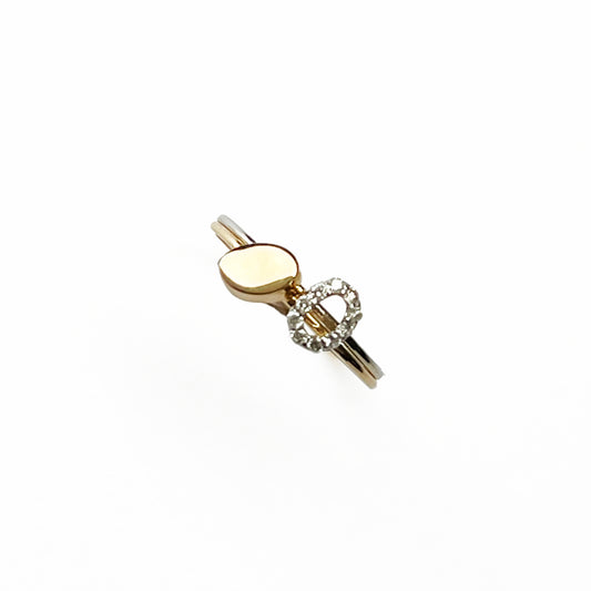 18ktt Diamond Ring